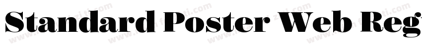 Standard Poster Web Regular字体转换